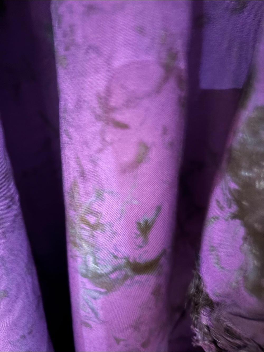 Tie-Dye Maxi Dress in Red, Purple, Green & Black - Picture 3 of 3